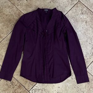 Purple Long Sleeve Button Down